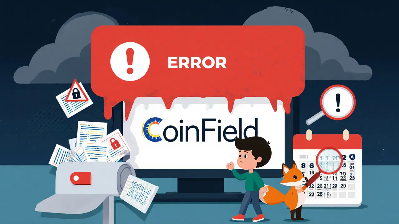 Trader sees an Error 522 screen, locked padlock, and red‑flag symbols.