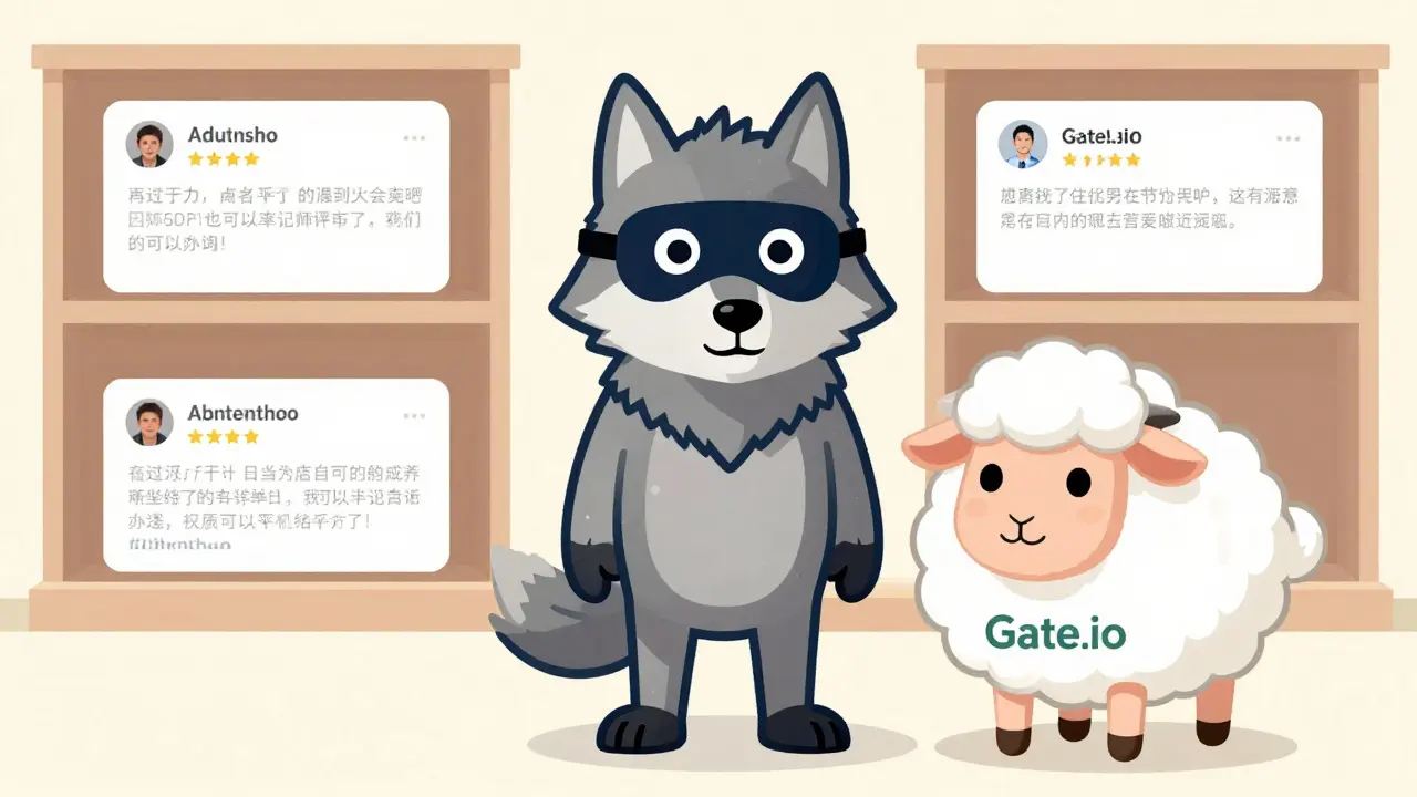 Wolf disguised as sheep mimicking trusted crypto brand