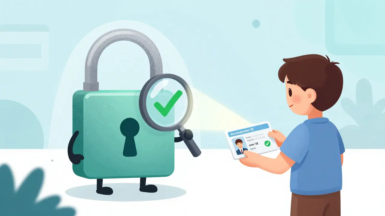 Cute characters demonstrating zero-knowledge proof verification
