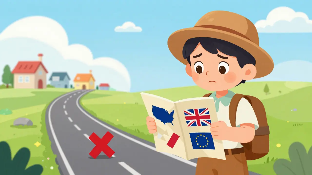 Explorer finding dead end on map for restricted regions